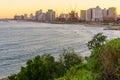 Sunrise view of the skyline. Tel-Aviv-Yafo Royalty Free Stock Photo