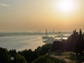 Volga river at sunrise