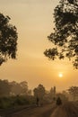 Sunrise in village near Jagdalpur, Bastar