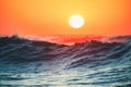 Sunrise Wave and Sea