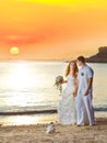 Sunrise wedding Royalty Free Stock Photo