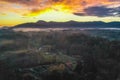 Sunrise in Western North Carolina Royalty Free Stock Photo