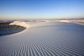 After sunrise in White Dunes National Monument