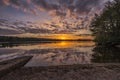 Sunrise at Whitlingham Country Park Royalty Free Stock Photo