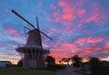 Sunrise Windmill Royalty Free Stock Photo