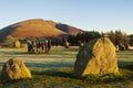 Sunrise at the Winter solstice at Castlerigg Stone Circle near Keswick in Cumbria