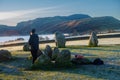 Sunrise at the Winter solstice at Castlerigg Stone Circle near Keswick in Cumbria