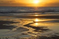 Sunrise from Woodgate Beach, Queensland, Australia Royalty Free Stock Photo