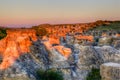 Sunrise at Writing-on-Stone Provincial Park in Alberta, Canada Royalty Free Stock Photo