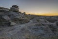 Sunrise at Writing on Stone Provincial Park Royalty Free Stock Photo