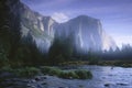 Sunrise in Yosemite Valley Royalty Free Stock Photo