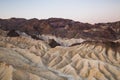 Sunrise at Zabriskie Point in Death Valley National Park, California, USA Royalty Free Stock Photo