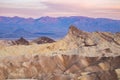 Sunrise at Zabriskie Point in Death Valley National Park, California, USA Royalty Free Stock Photo