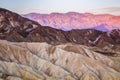 Sunrise at Zabriskie Point in Death Valley National Park, California, USA Royalty Free Stock Photo