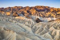 Sunrise at Zabriskie Point in Death Valley National Park, California, USA Royalty Free Stock Photo