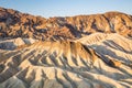 Sunrise at Zabriskie Point in Death Valley National Park, California, USA Royalty Free Stock Photo