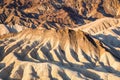 Sunrise at Zabriskie Point in Death Valley National Park, California, USA Royalty Free Stock Photo