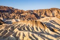 Sunrise at Zabriskie Point in Death Valley National Park, California, USA Royalty Free Stock Photo