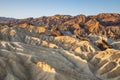 Sunrise at Zabriskie Point in Death Valley National Park, California, USA Royalty Free Stock Photo