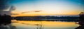 Sunriseon lake wylie near belmont NC Royalty Free Stock Photo