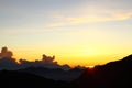 Sunrises at Hehuanshan - Taiwan Royalty Free Stock Photo