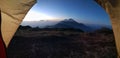 Sunrises on Mount Prau Dieng Royalty Free Stock Photo