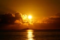 Sunrises over Kaohikaipu (Black/Turtle) Islands with sunlight re