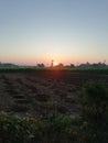 Sunrises to farm so beautiful life in village