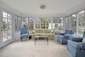 Sunroom with patio view