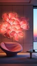 Suns Closeup Bath Tub Room Large Window Glowing Delicate Flower