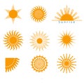 Suns icons set