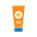 Sunscreen cream icon