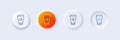 Sunscreen line icon. Sun cream sign. Line icons. Vector