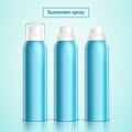 Sunscreen spray ads