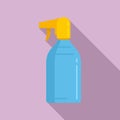 Sunscreen spray icon, flat style