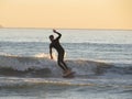Sunser Surf Royalty Free Stock Photo