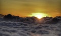 Sunset above the clouds 2