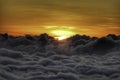 Sunset above the clouds 3