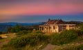 Sunset above Craigs Hut in the Victorian Alps, Australia Royalty Free Stock Photo