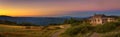 Sunset above Craigs Hut in the Victorian Alps, Australia Royalty Free Stock Photo