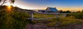 Sunset above Craigs Hut in the Victorian Alps, Australia Royalty Free Stock Photo