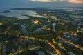 Sunset above Kuressaare Castle Royalty Free Stock Photo