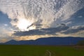 Sunset above Little Fatra, Turiec Region, Slovakia