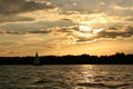 Sunset above the Niegocin lake