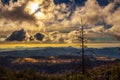 Sunset above Sierra Nevada Royalty Free Stock Photo