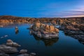 Sunset above Watson Lake in Prescott, Arizona Royalty Free Stock Photo