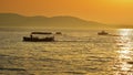 Sunset on the Adriatic Makarska Royalty Free Stock Photo