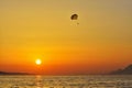 Sunset on the Adriatic Makarska Royalty Free Stock Photo