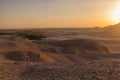 Sunset aerial view of Dakhla oasis, Egy Royalty Free Stock Photo