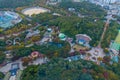 Sunset aerial view of eworld amusement park in Daegu, Republic of Korea Royalty Free Stock Photo